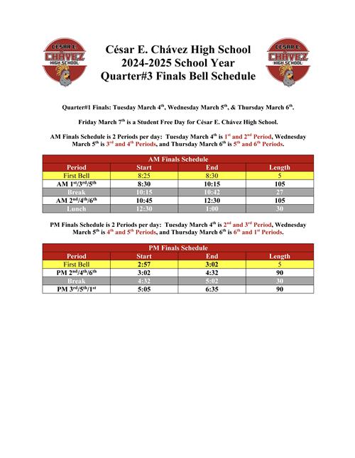 Q3 Bell Schedule
